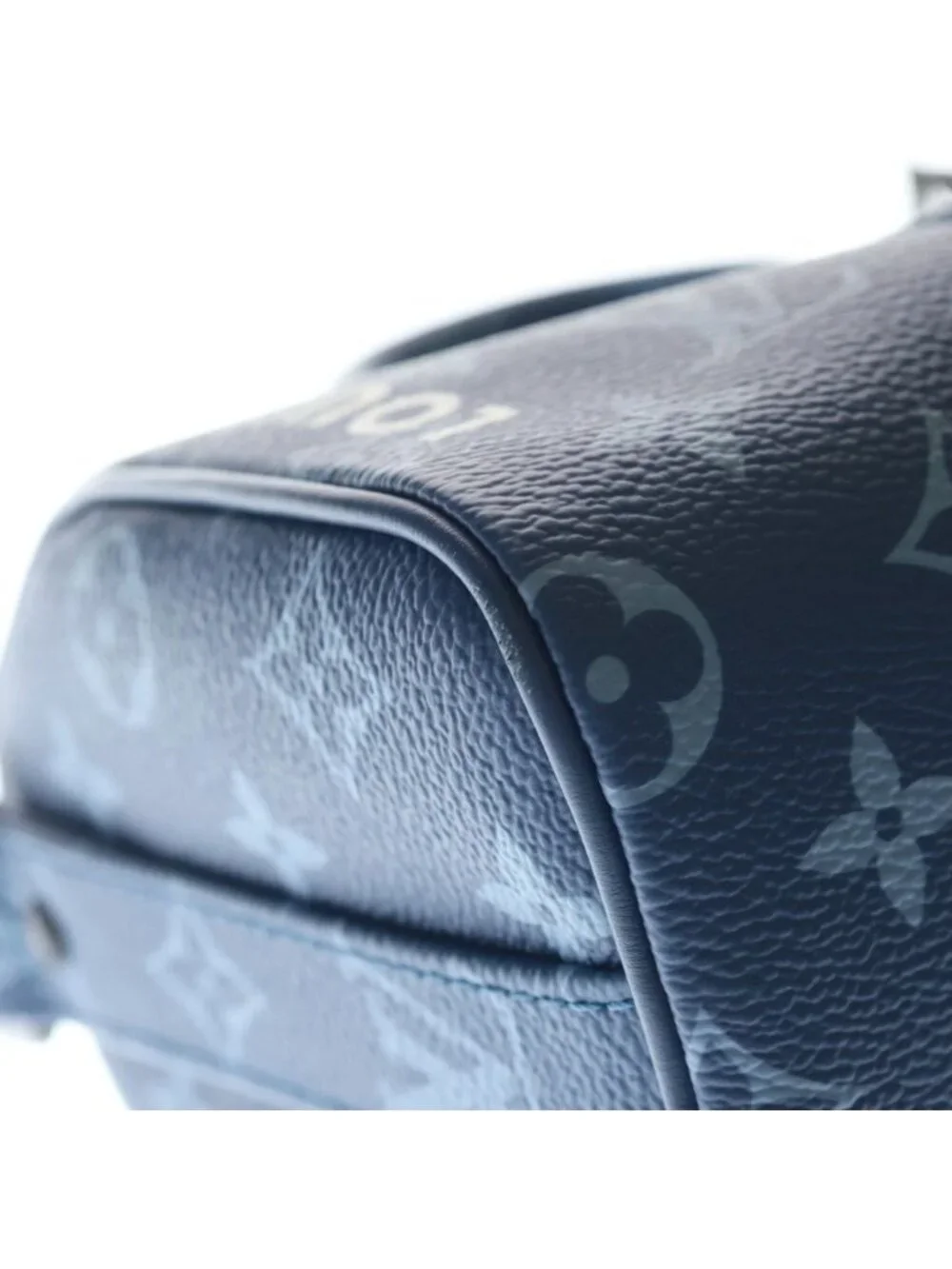 Louis Vuitton Keepall Bandouliere 25 Monogram Atlantic Blue Leather 2-Way Bag